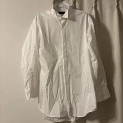 結婚式にも最適！白 長袖 フォーマルシャツ