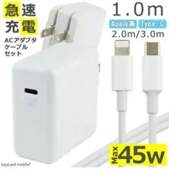 新品未使用　急速充電器 　45W Type-C 1.0mケーブル付き