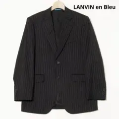 LANVIN en Bleu テーラード ジャケット シングル ブラック ウール