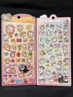 ボンボンドロップシール キャンディツインズ フワフワらびちゃん 2点 正規品