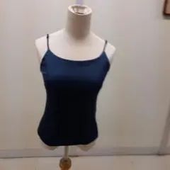 濃い緑 スリップキャミソール