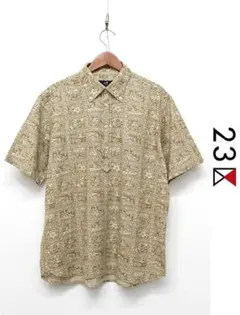 D625/美品 23区 HOMME 半袖シャツ プルオーバー リネン混 50のサムネイル