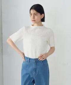 【新品・タグ付き】COMME CA ISM ボトルネックカットソー 9号