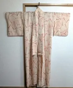 麻？夏着物　麻の葉文様のサムネイル