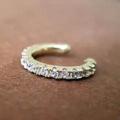 イヤーカフ◆ジルコニアゴールド