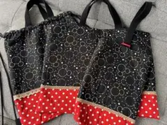 週末お値下げ　ミッキーマウス柄　通学3点セット