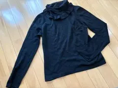 JaneMarple ／ ジェーンマープル フリル付ハイネック長袖トップス