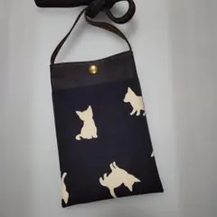猫柄 スマホポシェット
