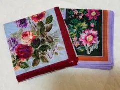 Kenzo 花柄ハンカチ 2枚セット