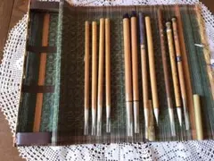 日本画　筆★11 本　文鎮　セット