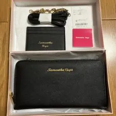 Samantha Vega ウォレットショルダー 財布　ブラック