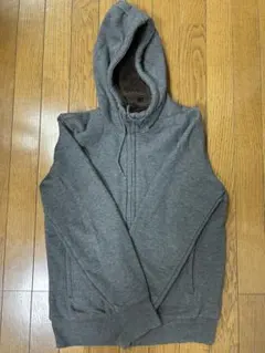 ボアスウェットフルジップパーカ（長袖） ダークグレー