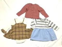 ワンピース ロンパース ニット カーディガン セット売り ３点セット