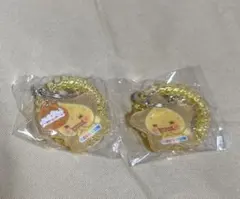 しずくちゃんスプリングゴムキーホルダー、アセオくん2個