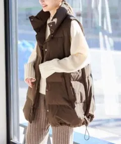 ★極美品★JOURNAL STANDARD ダウンベスト ブラウン