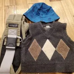 GOOSEKETとベストとTHE NORTH FACE バケットハット3点セット