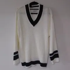 Lメンズ　browny ロングニットセーター