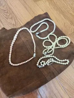 【遺品整理】アコヤ本真珠パールネックレス silver金具美品 ジュエリーセット