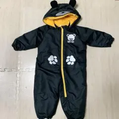 TARKER スノーウェア　スキーウェア　ジャンプスーツ　くま　90 黒