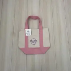 【未使用】TRADER JOE'S ミニパステルキャンバストートバッグ