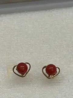 K18 赤珊瑚 フラワーモチーフ イヤリング - メルカリ