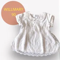 WILLMARY 90刺繍付き レース ブラウス トップス フォーマル