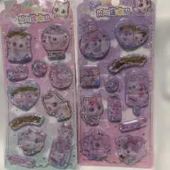 海外正規品　ウォーターシール　水シール透明キャラクターシールセット ２枚セット