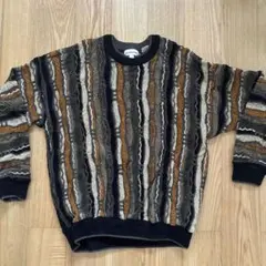 マルチカラーストライプニットセーター