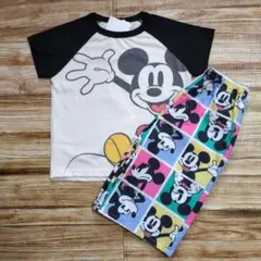 新品 未使用 ディズニー ミッキー 半袖 パジャマ 男の子 上下 110
