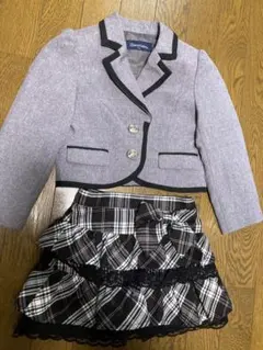 110cm女の子スーツ上下セット！卒園、入学式、入園式！スカート普段使いでも