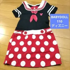 BABYDOLL ミニーちゃん風 ワンピース 110cm