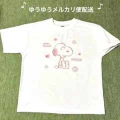 PEANUTS スヌーピー 半袖Tシャツ　刺繍Tシャツ　Mサイズ　接触冷感のサムネイル