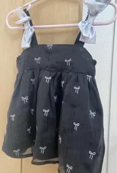 petitmain リボン柄ワンピ