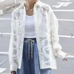 JOURNAL STANDARD メッシュフラワーレギュラーシャツのサムネイル