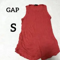 【24時間以内発送！】GAP 赤 ノースリーブ Tシャツ S レディース