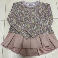 crescent 花柄ペプラムトレーナー 110cm