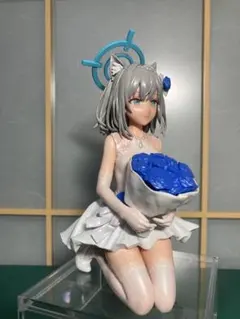 ブルーアーカイブ　シロコ　ウエディングドレス風　リペイント　フィギュア ブルーアーカイブ シロコ ウエディングドレス風 リペイント フィギュア