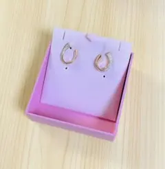 スワロフスキーSwarovski Existフープピアス小　ローズゴールド正規品