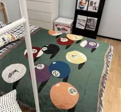 stussy ブランケット　ラグ 楽天市場】ステューシー STUSSY ブランケット Billiards