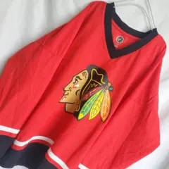 90s USA製 NHL シカゴブラックホークス ゲームシャツ ヴィンテージ