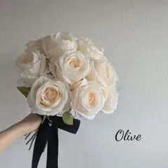 【1点限定】アンティークローズのウェディングブーケ 結婚式 前撮り ラウンド