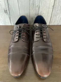 ブラウンレザー ドレスシューズ レースアップ