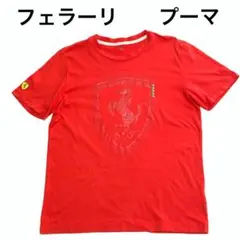 フェラーリ プーマ コラボ 半袖Tシャツ Ferrari Puma 赤 レッド