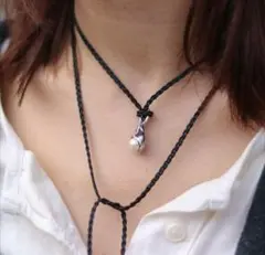 Sea'ds maraストリングスネックレス シルバー