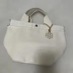 ホワイト トートバッグ 合成皮革