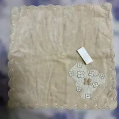 ANTEPRIMA 花柄刺繍 タオルハンカチ