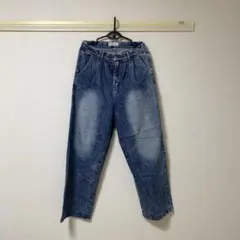 ADRER ストレートデニムM インディゴブルー デニムパンツ ワイドデニム