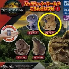 ジュラシック・ワールド ガチャ ころんとソフビ アクイロプス カプセルトイ