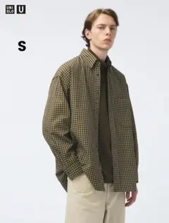 UNIQLO U ツイルオーバーサイズシャツ 長袖シャツ S