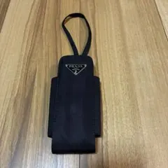 PRADA ショルダーストラップ　ブラックナイロンケース　IQOS